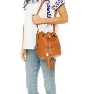 SeeByChloe Vicki Bucket Bag in Caramello/Camel like brown - like new
